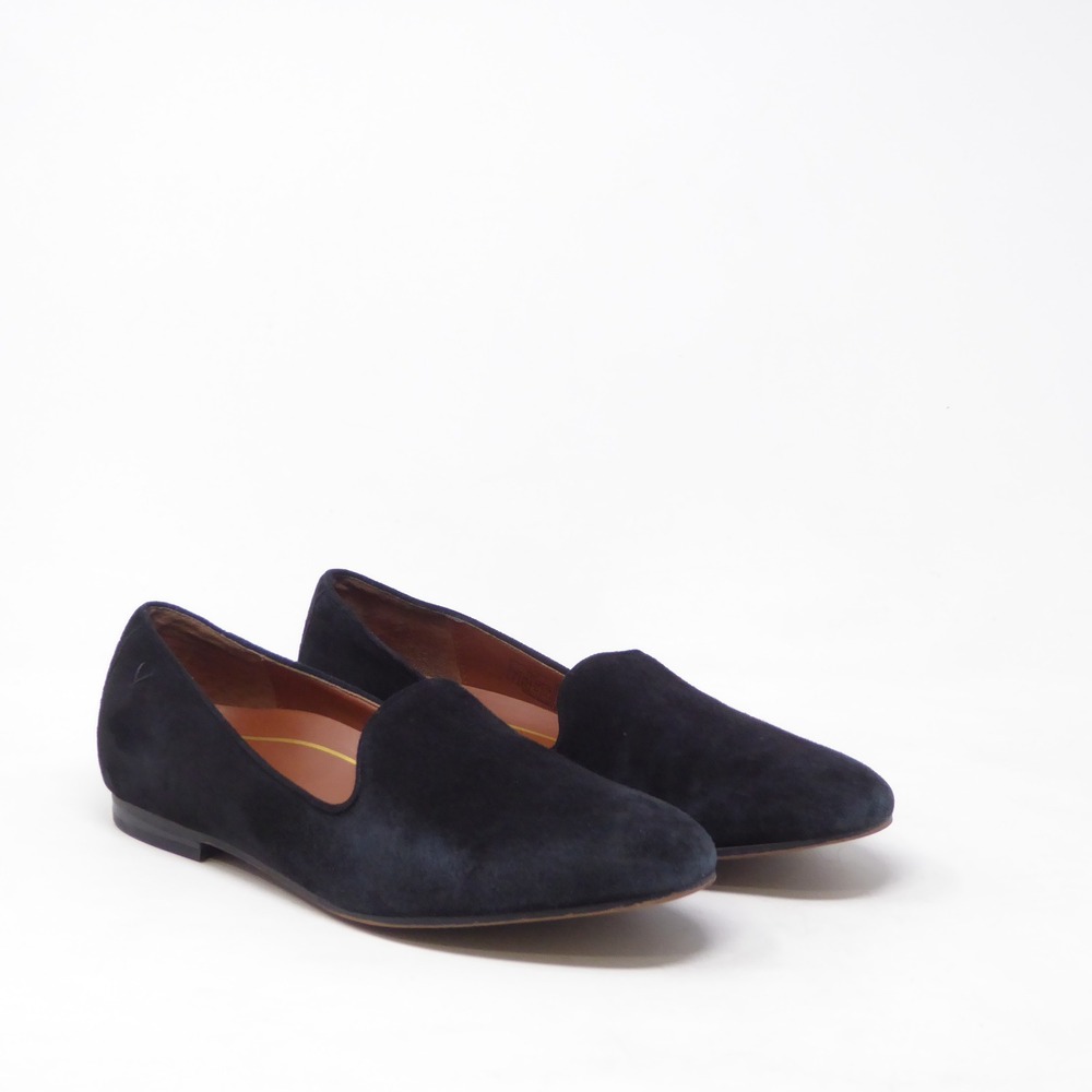 Vionic Womens Willa Loafers Black Suede Orthotic Slip On Shoes 9